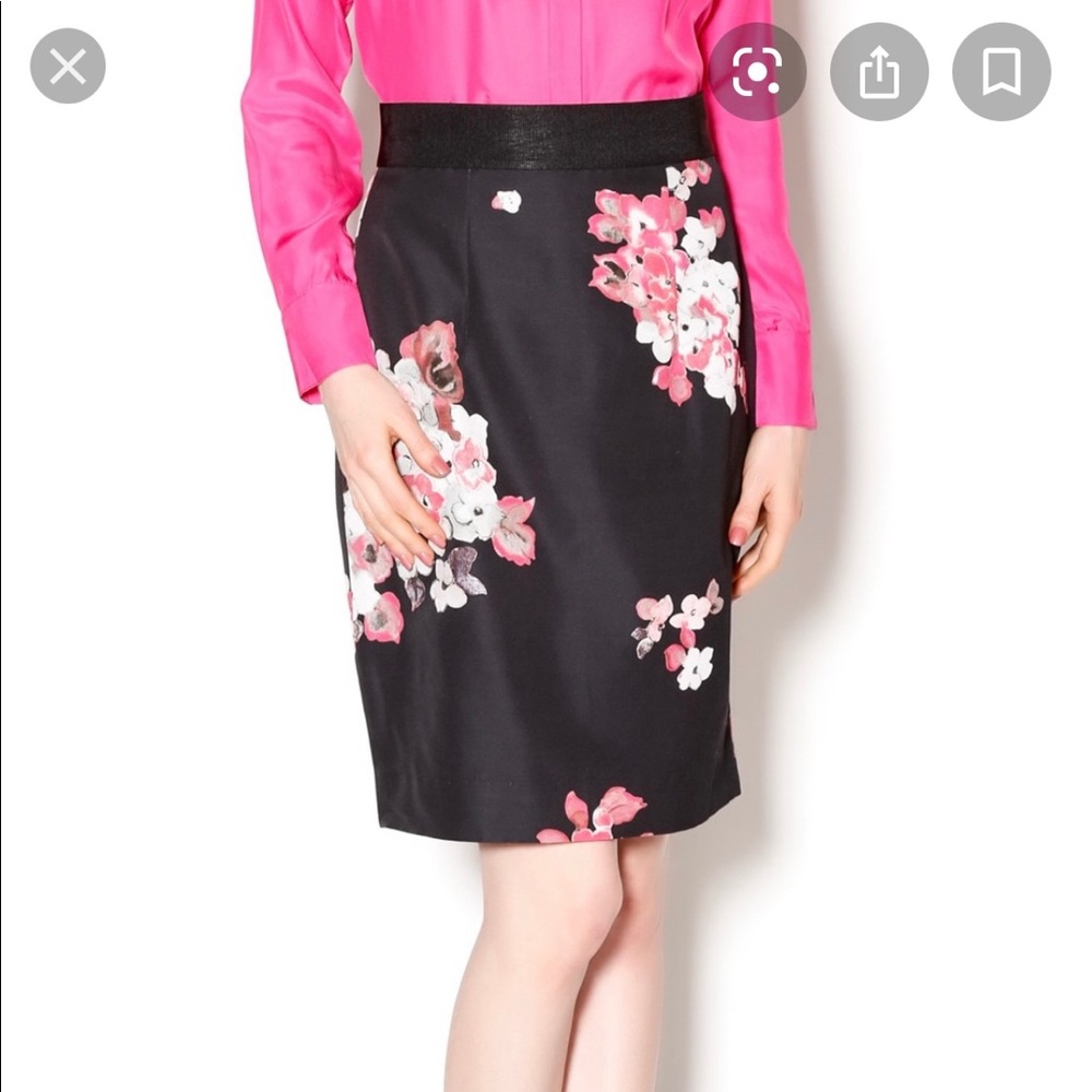Milly Floral Pencil Skirt - Lined